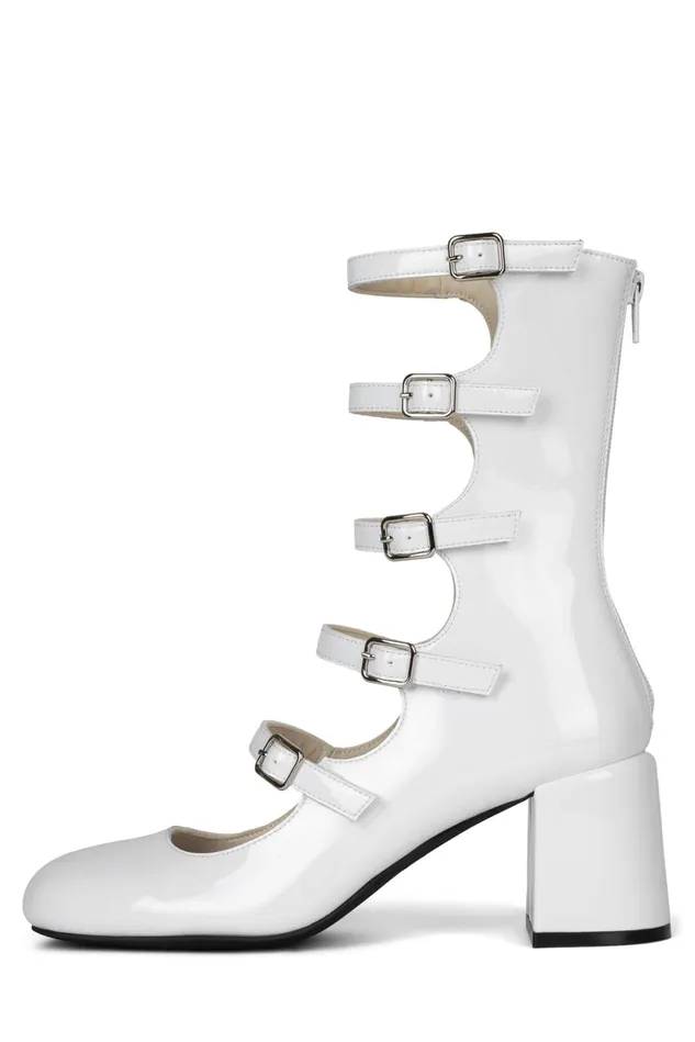 Jeffrey Campbell MONSIEURL White Patent Women Pump