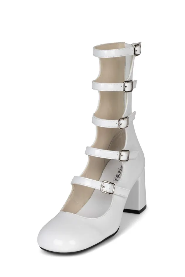 Jeffrey Campbell MONSIEURL White Patent Women Pump
