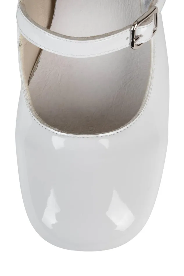 Jeffrey Campbell MONSIEURL White Patent Women Pump