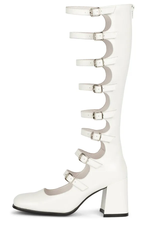 Jeffrey Campbell MONSIEUR White Box Women Pump