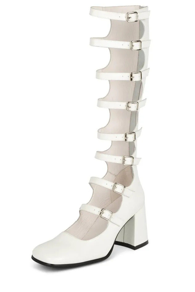 Jeffrey Campbell MONSIEUR White Box Women Pump