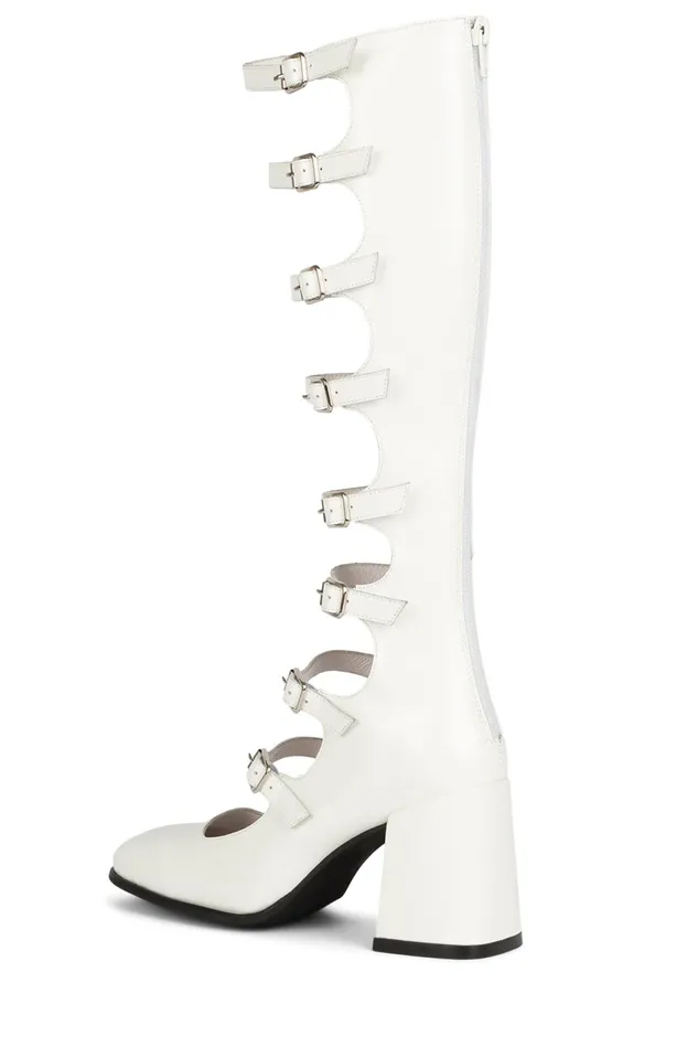 Jeffrey Campbell MONSIEUR White Box Women Pump