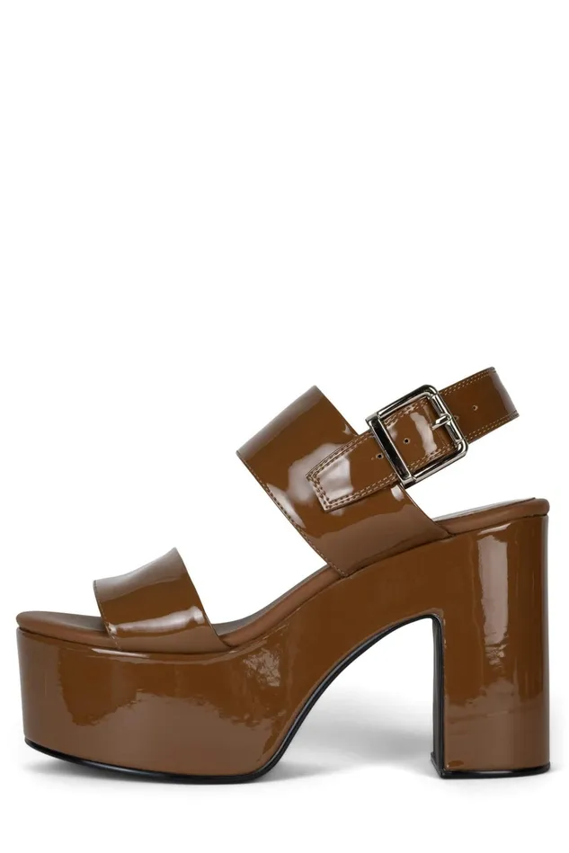 Jeffrey Campbell MOODY Rust Patent Women Sandal