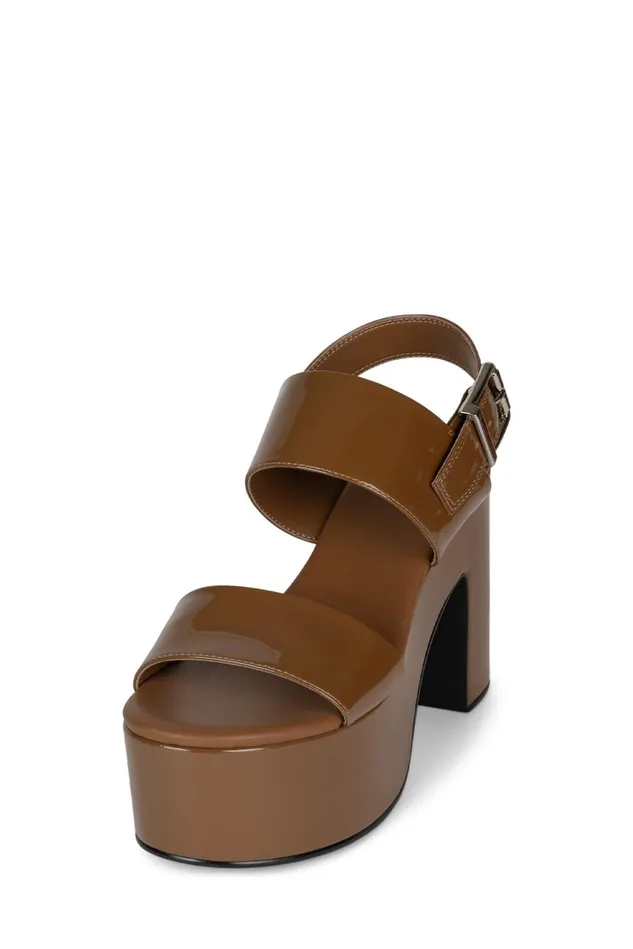 Jeffrey Campbell MOODY Rust Patent Women Sandal