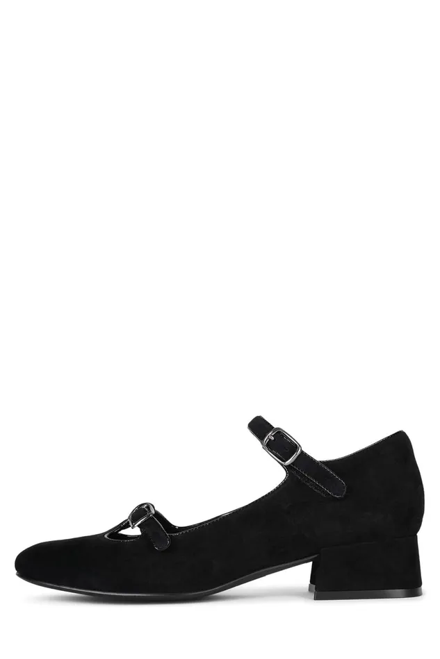 Jeffrey Campbell MUSICAL Black Suede Women Pump