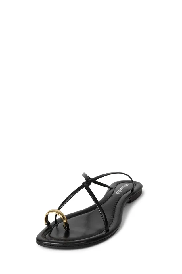 Jeffrey Campbell PACIFICO Black Gold Women Flat