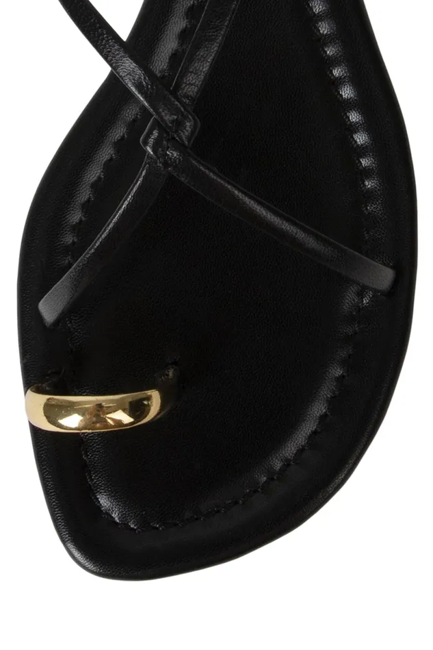 Jeffrey Campbell PACIFICO Black Gold Women Flat