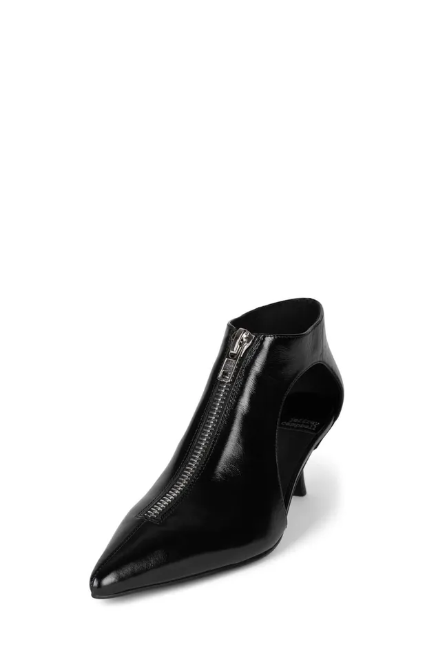 Jeffrey Campbell POINTING Black Silver Women Ankle To Mid