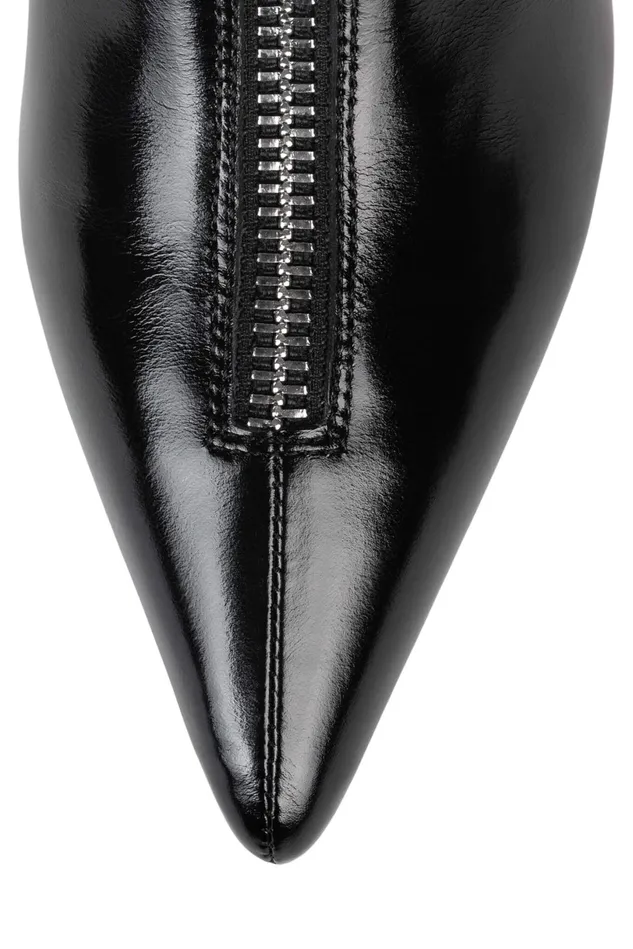 Jeffrey Campbell POINTING Black Silver Women Ankle To Mid