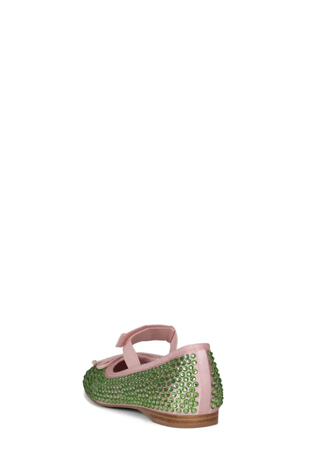 Jeffrey Campbell PRIMAJ Red Satin Red Women Ballet Flats