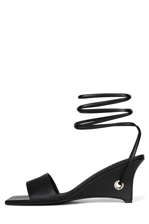 Jeffrey Campbell READY2GO Black Gold Women Wedge