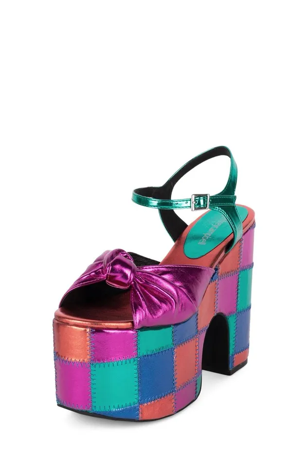Jeffrey Campbell RISKYBZLP Bright Metallic Multi Women Sandal