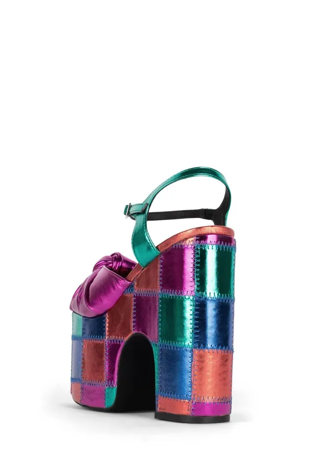 Jeffrey Campbell RISKYBZLP Bright Metallic Multi Women Sandal