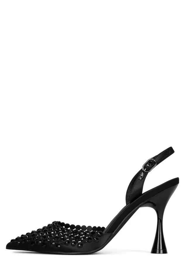 Jeffrey Campbell SHINER Clear Silver Women Pump