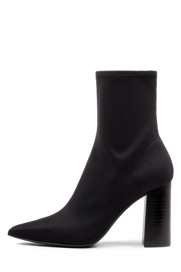 Jeffrey Campbell SIREN Black Neoprene Women Ankle To Mid