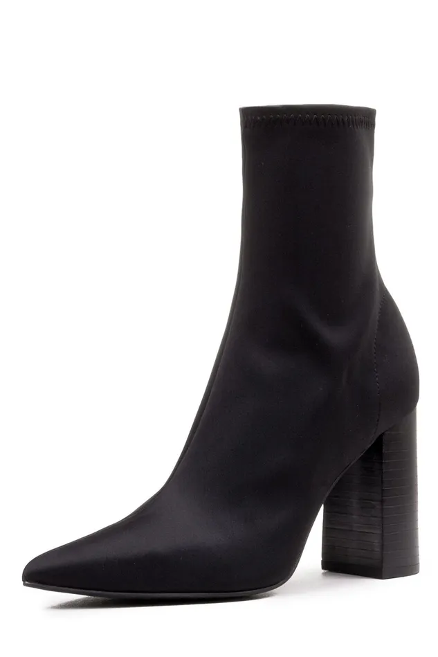 Jeffrey Campbell SIREN Black Neoprene Women Ankle To Mid