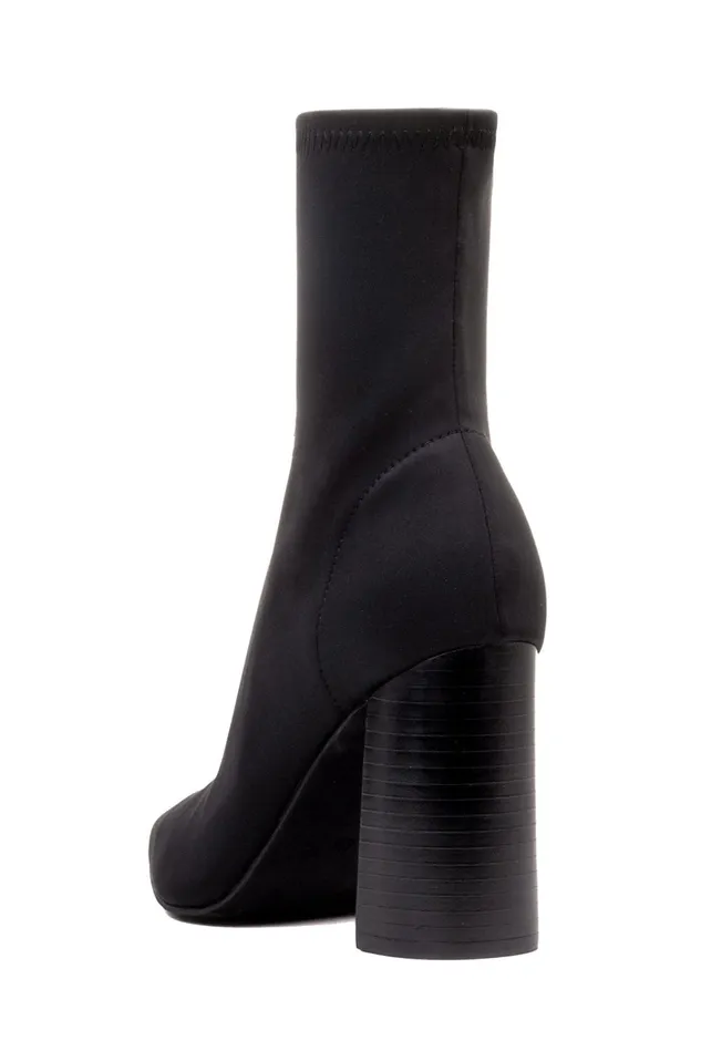 Jeffrey Campbell SIREN Black Neoprene Women Ankle To Mid