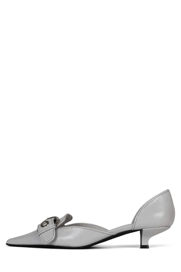 Jeffrey Campbell SMOOTH Grey Silver Women Pump