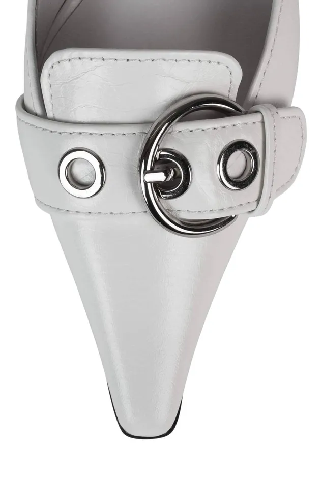 Jeffrey Campbell SMOOTH Grey Silver Women Pump