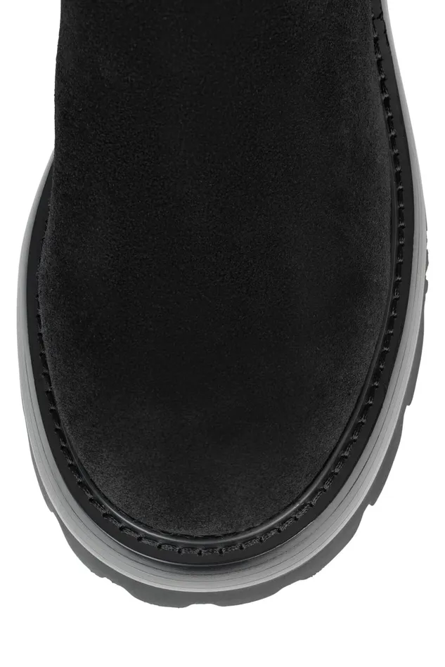Jeffrey Campbell SUBURBIA Black Suede Women Boot