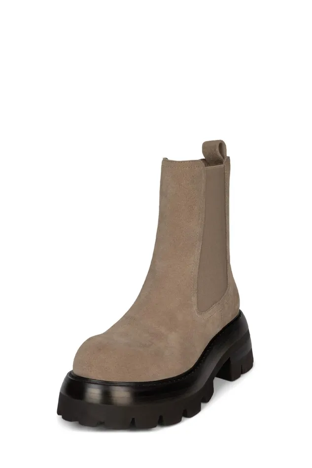Jeffrey Campbell SUBURBIA Black Suede Women Boot