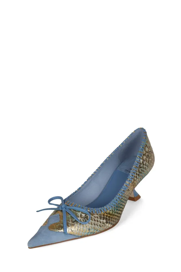 Jeffrey Campbell TORPEDO2 Pink Pat Beige Snake Orange Women Pump