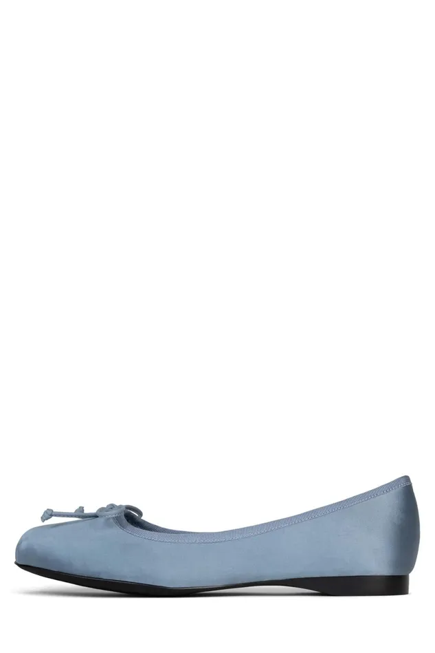 Jeffrey Campbell TUTU Light Grey Satin Women Ballet Flats