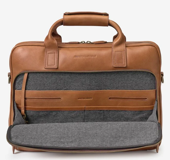 JohnstonandMurphy Backpacks and Briefcases Rhodes Briefcase Tan Full Grain 8211 Men JohnstonandMurphy Backpacks and Briefcases Rhodes Briefcase Tan Full Grain 8211 Men