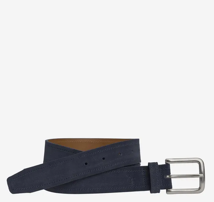 JohnstonandMurphy Belts Baldwin Belt Navy English Suede 8211 Men