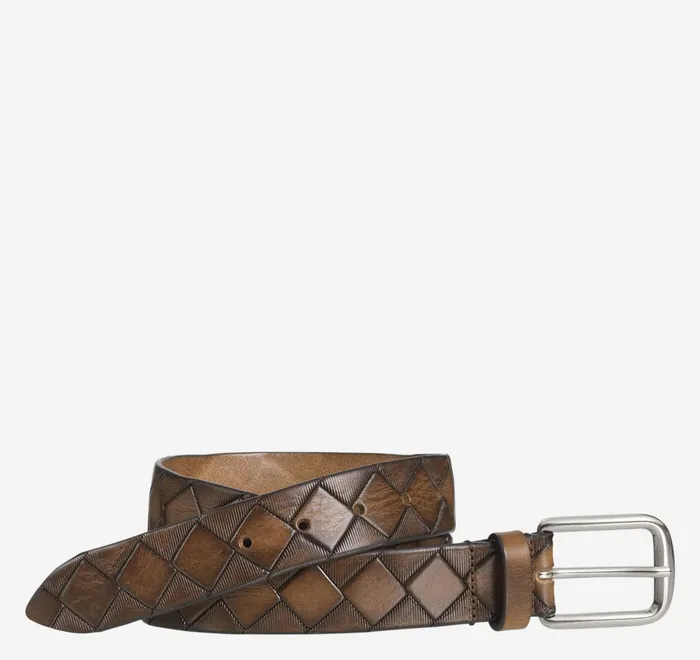 JohnstonandMurphy Belts Basketweave Belt Tan 8211 Men