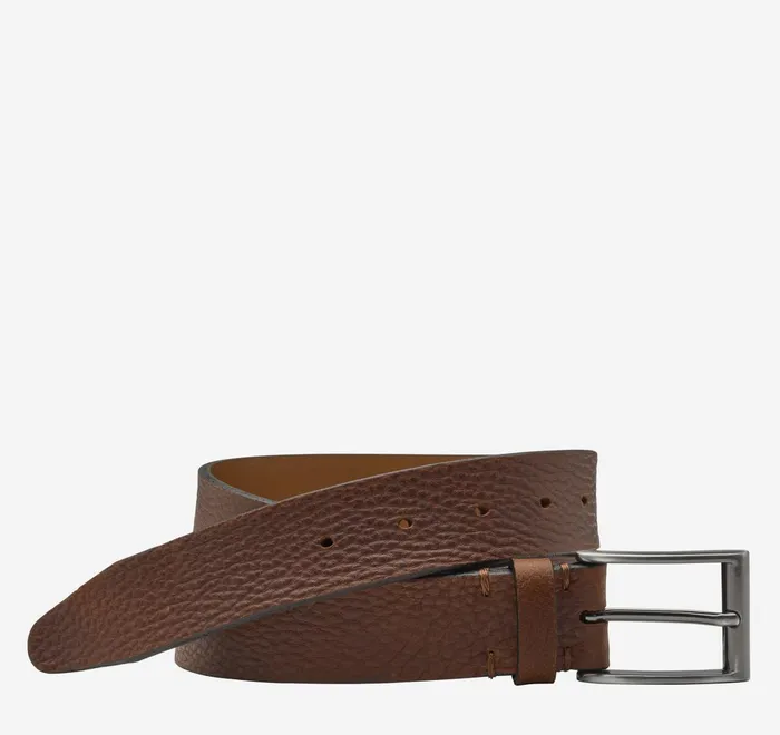 JohnstonandMurphy Belts Soft Pebbled Belt Brown 8211 Men