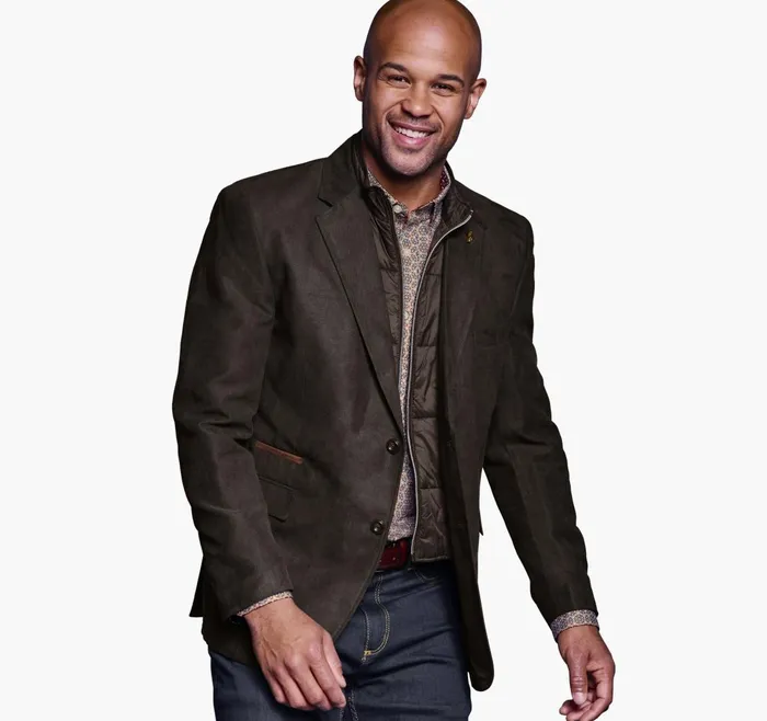 JohnstonandMurphy Blazers Plush Bib Blazer Olive 8211 Men