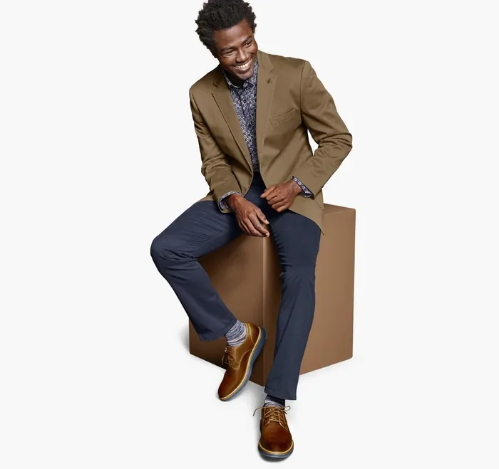 JohnstonandMurphy Blazers Washed Cotton Blazer Brown 8211 Men JohnstonandMurphy Blazers Washed Cotton Blazer Brown 8211 Men