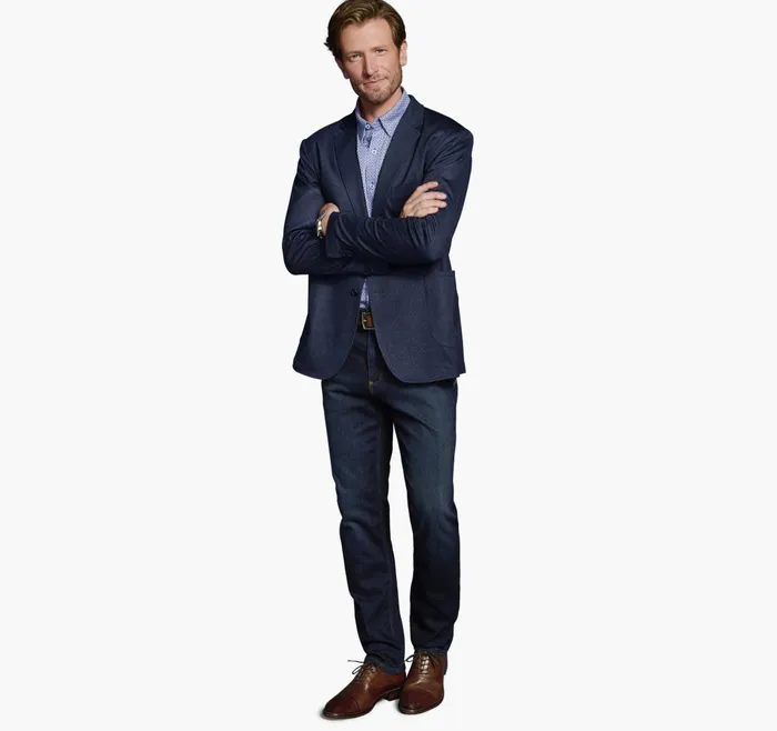 JohnstonandMurphy Blazers Xc Flex Knit Blazer Navy Micro Houndstooth 8211 Men JohnstonandMurphy Blazers Xc Flex Knit Blazer Navy Micro Houndstooth 8211 Men