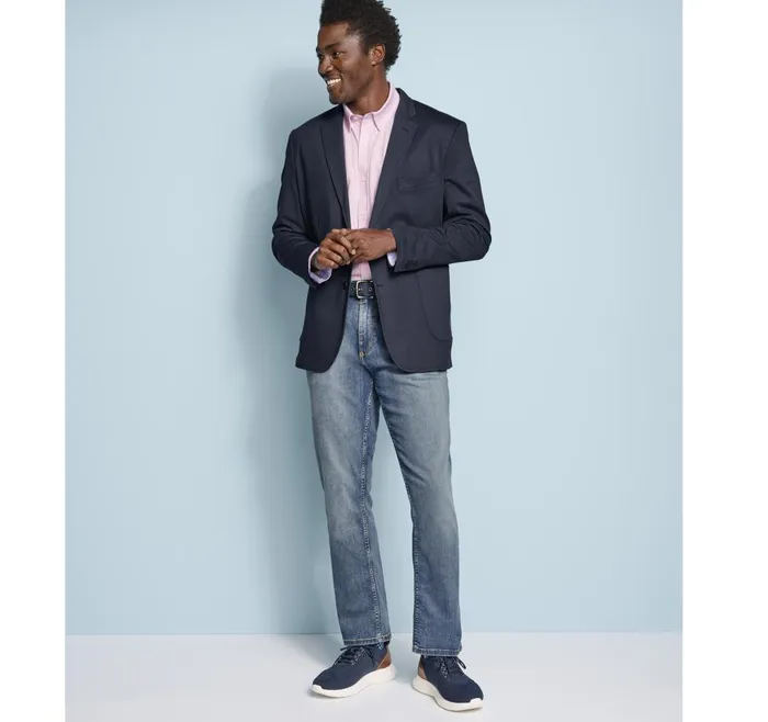 JohnstonandMurphy Blazers Xc Flex Knit Blazer Navy Solid 8211 Men JohnstonandMurphy Blazers Xc Flex Knit Blazer Navy Solid 8211 Men