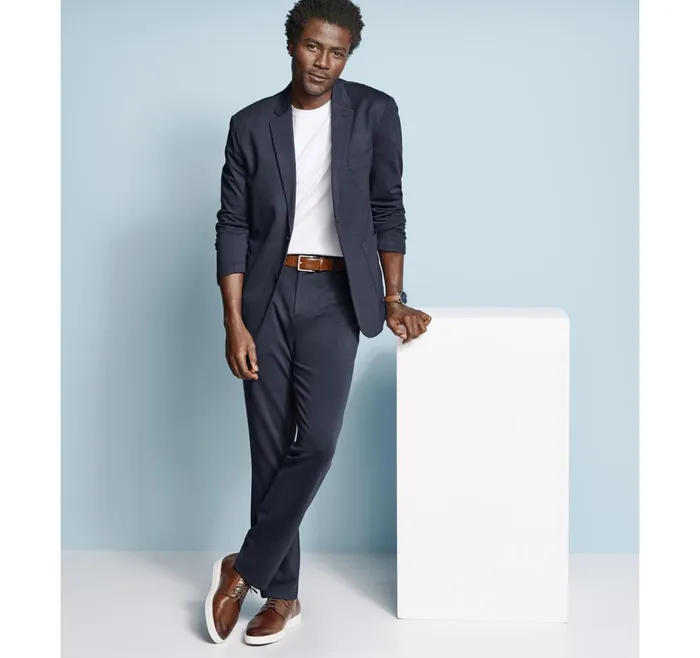 JohnstonandMurphy Blazers Xc Flex Knit Blazer Navy Solid 8211 Men JohnstonandMurphy Blazers Xc Flex Knit Blazer Navy Solid 8211 Men