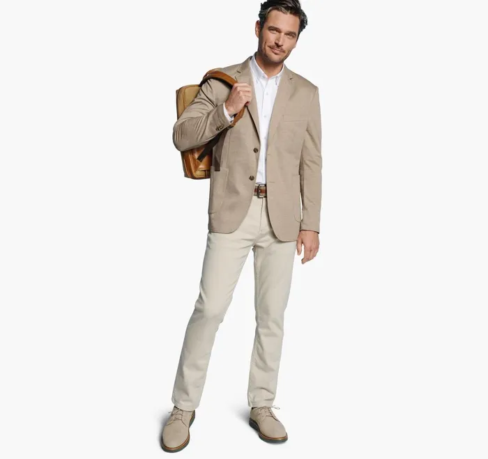 JohnstonandMurphy Blazers Xc Flex Knit Blazer Tan Twill 8211 Men JohnstonandMurphy Blazers Xc Flex Knit Blazer Tan Twill 8211 Men