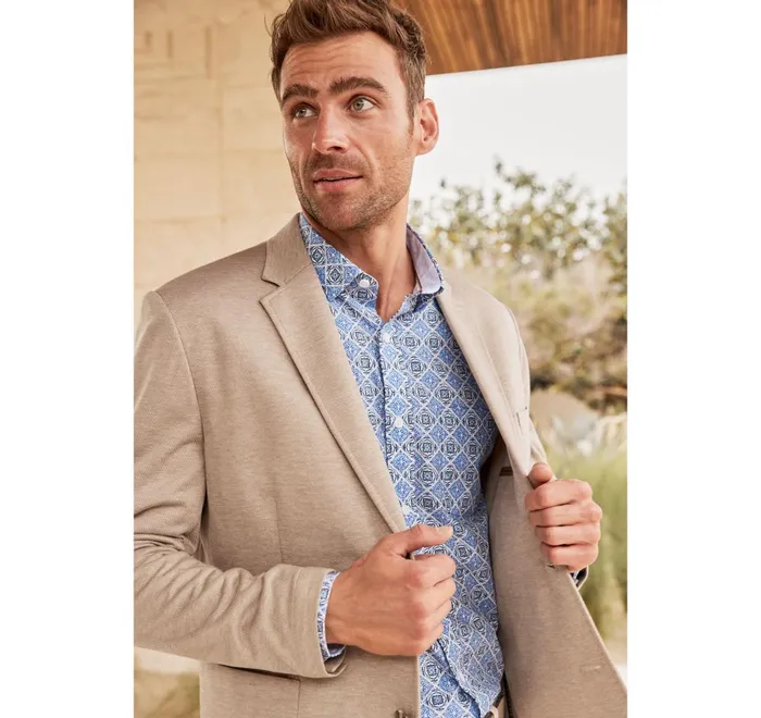 JohnstonandMurphy Blazers Xc Flex Knit Blazer Tan Twill 8211 Men JohnstonandMurphy Blazers Xc Flex Knit Blazer Tan Twill 8211 Men