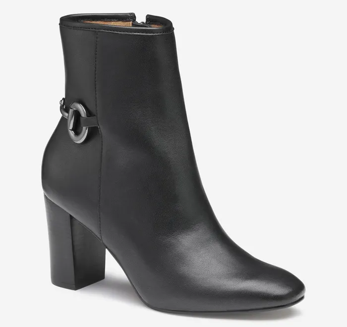 JohnstonandMurphy Boots and Booties Charlotte Bit Bootie Black Glove Leather 8211 Women JohnstonandMurphy Boots and Booties Charlotte Bit Bootie Black Glove Leather 8211 Women