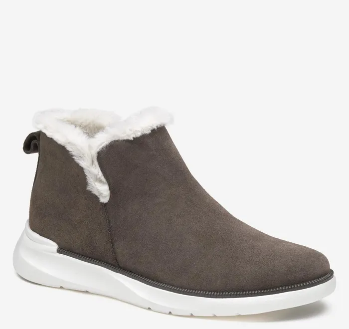 JohnstonandMurphy Boots and Booties Emery Shearling Bootie Dark Gray Waterproof Suede 8211 Women JohnstonandMurphy Boots and Booties Emery Shearling Bootie Dark Gray Waterproof Suede 8211 Women