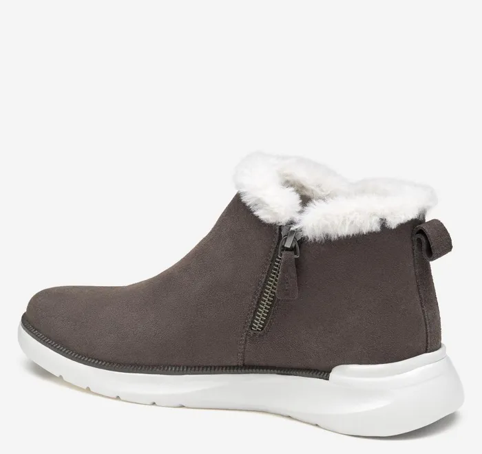 JohnstonandMurphy Boots and Booties Emery Shearling Bootie Dark Gray Waterproof Suede 8211 Women JohnstonandMurphy Boots and Booties Emery Shearling Bootie Dark Gray Waterproof Suede 8211 Women