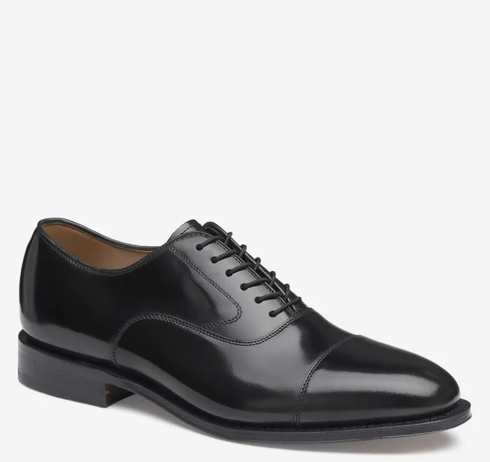 JohnstonandMurphy Dress Shoes Melton Cap Toe Black Calfskin 8211 Men