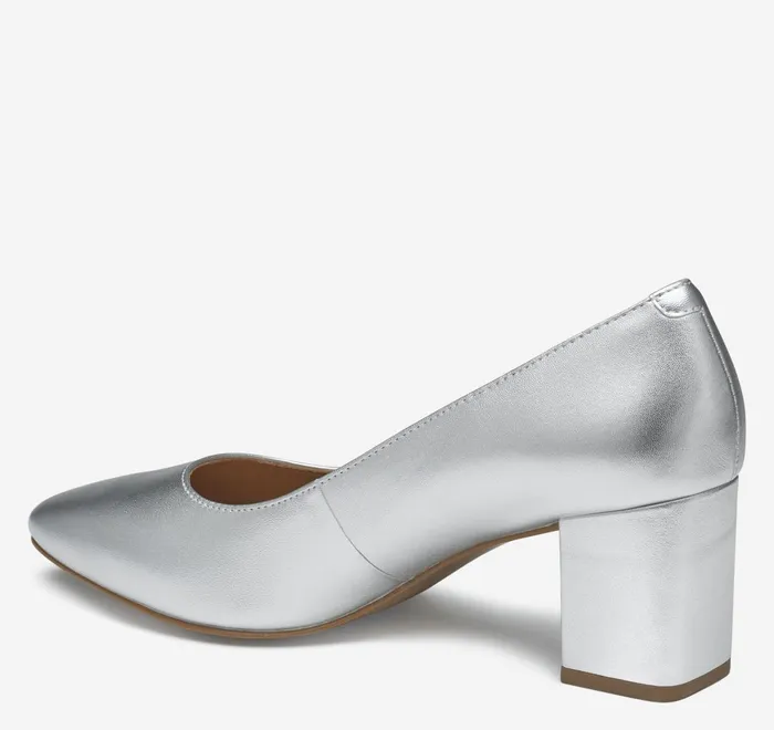 JohnstonandMurphy Heels and Platform Wedges Vicki Pump Silver Metallic Sheepskin 8211 Women JohnstonandMurphy Heels and Platform Wedges Vicki Pump Silver Metallic Sheepskin 8211 Women