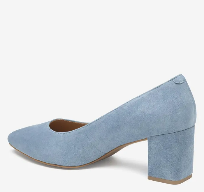 JohnstonandMurphy Heels and Platform Wedges Vicki Pump Slate Blue Kid Suede 8211 Women JohnstonandMurphy Heels and Platform Wedges Vicki Pump Slate Blue Kid Suede 8211 Women