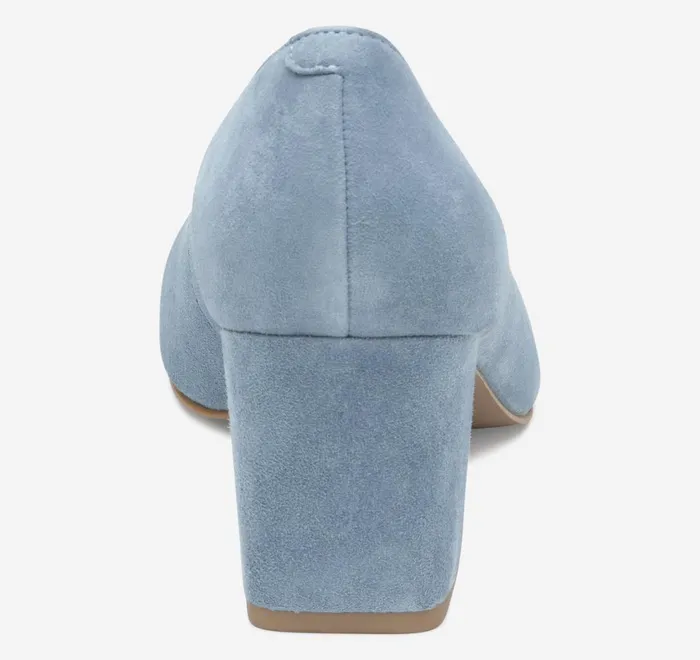 JohnstonandMurphy Heels and Platform Wedges Vicki Pump Slate Blue Kid Suede 8211 Women JohnstonandMurphy Heels and Platform Wedges Vicki Pump Slate Blue Kid Suede 8211 Women
