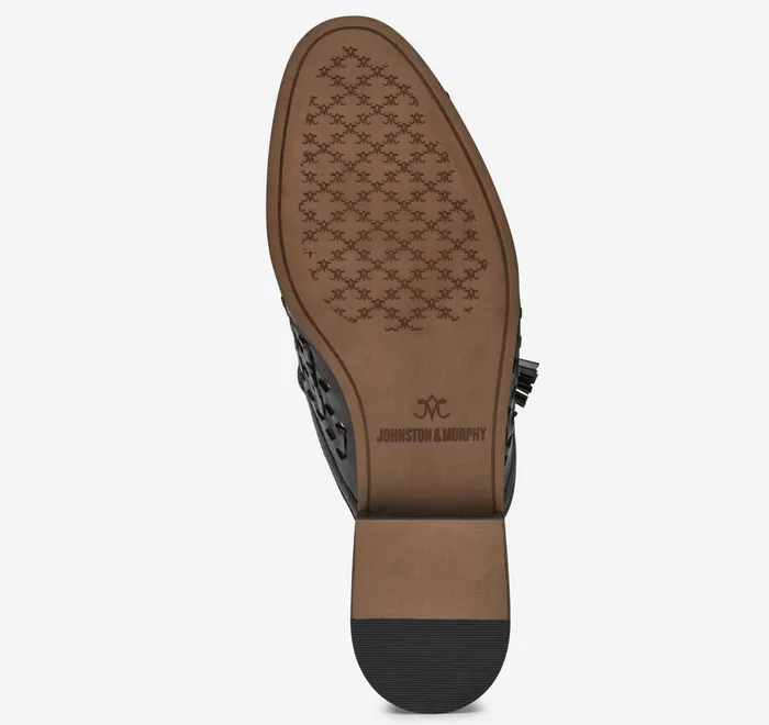 JohnstonandMurphy Mules and Loafers Ali Woven Tassel Mule Black Glove Leather 8211 Women JohnstonandMurphy Mules and Loafers Ali Woven Tassel Mule Black Glove Leather 8211 Women