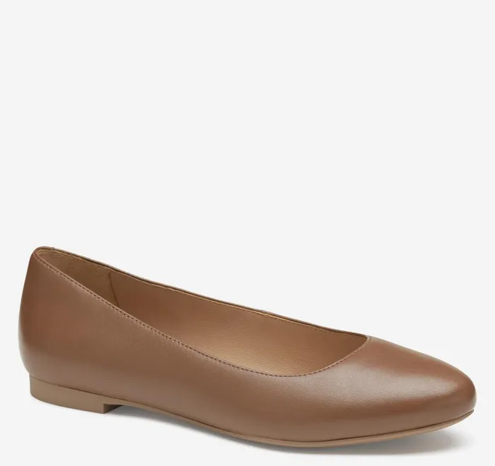 JohnstonandMurphy Mules and Loafers Delanie Ballet Cognac Glove Leather 8211 Women JohnstonandMurphy Mules and Loafers Delanie Ballet Cognac Glove Leather 8211 Women