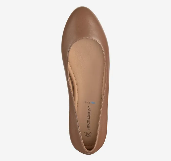 JohnstonandMurphy Mules and Loafers Delanie Ballet Cognac Glove Leather 8211 Women JohnstonandMurphy Mules and Loafers Delanie Ballet Cognac Glove Leather 8211 Women