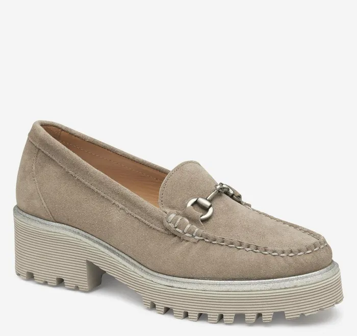 JohnstonandMurphy Mules and Loafers Emmalynn Bit Loafer Taupe Suede 8211 Women JohnstonandMurphy Mules and Loafers Emmalynn Bit Loafer Taupe Suede 8211 Women