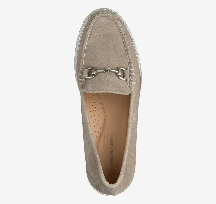 JohnstonandMurphy Mules and Loafers Emmalynn Bit Loafer Taupe Suede 8211 Women JohnstonandMurphy Mules and Loafers Emmalynn Bit Loafer Taupe Suede 8211 Women